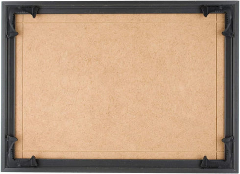 Quadro Frames 9x12.5 inch Picture Frame, Black, Style P375-3/8 inch Wide Molding