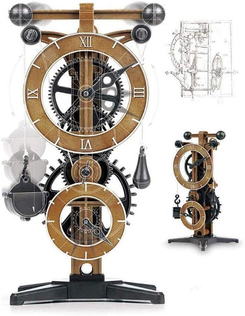 Academy 2018 NEW Da Vinci Clock, 10"