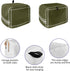 Toaster Dust Cover with Pockets, Solid Color Dark Olive Green Soft Washable 2 Slice Toaster Cover, Dust-proof Cover for Small Appliance Cover and Fingerprint Protection