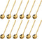 12 Pieces Mini Gold Stainless Steel Espresso Spoons, 5.24 Inch Demitasse Spoons for Dessert, Cake, Ice Cream