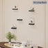 6 inch Set 5 HAO Small Floating Shelf Wall Mounted Mini Hanging Display Shelves for Living Room Bedroom Bathroom