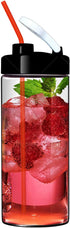 Sun's Tea Glass Travel Mug | 20oz Shaker Bottle with Lid, Ultra Clear Glass