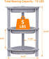 3 14.4 11.2 22.4 Inches, ELYKEN Tier Shower Caddy Organizer Shelf Corner, x x Rustproof, Plastic Shower Rack Stands