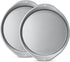 14 Inch Nonstick Pizza Pan for Oven, Durable with Widen Handles for Cooking, Baking, and Grilling (2, Grey)