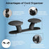 Cord Organizer for Appliances - Kitchen Gadgets Cord Holder, Stick-On Cord Wrapper for Mixer, Air Fryer, Coffee Maker