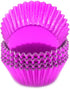 Standard Hot Pink Foil Cupcake Liners, 100-Count Muffin Baking Cups for Party and More