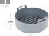 Premium Air Fryer Silicone Pot, Bowl, Basket | Food Safe Air Fryers Oven Accessories | Easy to Clean | Replacement of