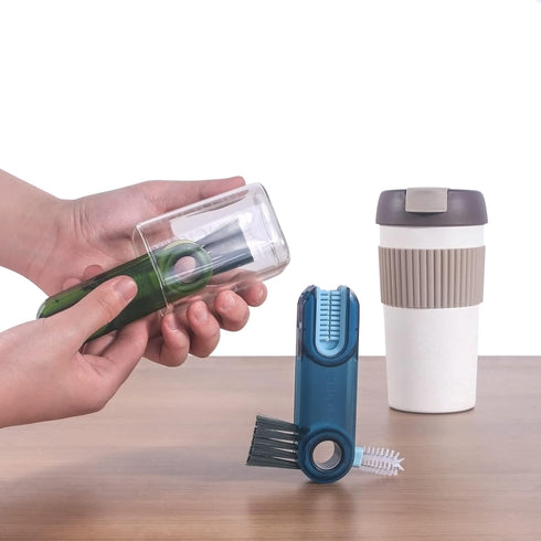 3 in 1 Cup Lid Gap Cleaning Brush Set, Multifunctional Insulation Bottle Cleaning Tools, Tiny Silicone Cup Holder
