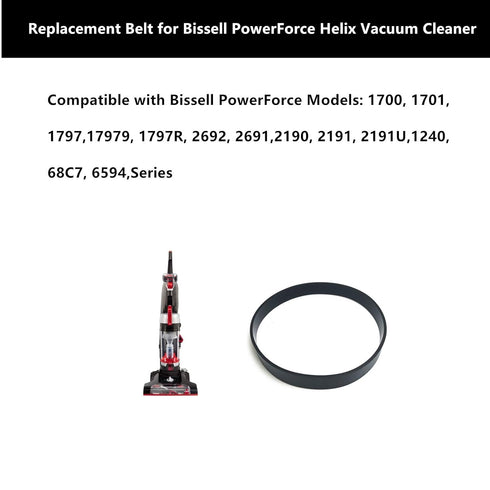 Replacement Belt for Bissell PowerForce Helix Vacuum Cleaner - Compatible with Models 2191U, 2191, 2 Belts