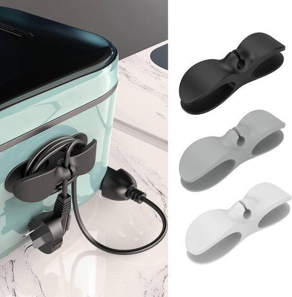 Nearockle Cord Organizer for Kitchen Appliances, Adhesive Cord Holder for Mixer, Blender, Coffee Maker