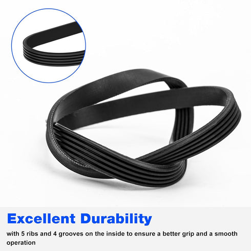 WH01X27538 Washer Drive Belt for GE, Hotpoint Washing Machines, AP6328256, 4587903, PS12299369, GTW330ASK3WW