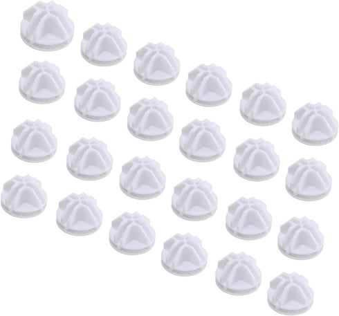 C&AHOME 24pcs Wire Cube Plastic Connectors - Cube Storage Modular Closet Organizer, White