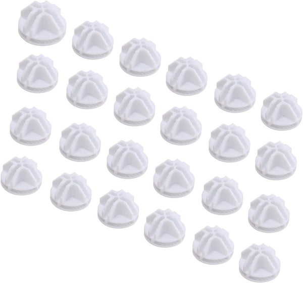 C&AHOME 24pcs Wire Cube Plastic Connectors - Cube Storage Modular Closet Organizer, White