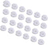 C&AHOME 24pcs Wire Cube Plastic Connectors - Cube Storage Modular Closet Organizer, White