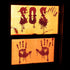 Tuzuaol 119 PCS Bloody Halloween Decorations, Handprint Footprints Knife Stickers for Zombie Party Supplies