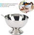 Pssopp Dessert Bowls with Forks, Stainless Steel Milkshake Cup, Medium Snack Dish for Ice Cream