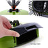 Healifty Mini Manual Sweeper 3 in 1 Carpet Cleaning Hand Push Dustpan Trash Bin Mop (Green) 360° Rotating