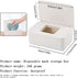 Cuayaes White Tissue Box Cover, Refillable Baby Wipes Dispenser with Sealed Lid, Modern Desktop Tissue Box Holder