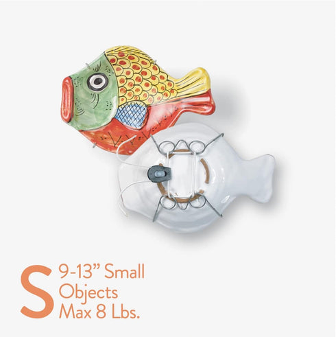 Display Buddie Adjustable Wall Plate Hanger, Secure for Oval Square Round Rectangle Displays, Steel with Silicone Hooks