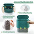 GILIF Mini Desktop Trash Can with Lid, Tiny Press Type Garbage Can with 90pcs Trash Bags for Countertop Waste