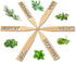 Set 12 Bamboo Herb Markers - of Beautiful Garden Labels - Sturdy Outdoor Garden or Potted Herb Markers