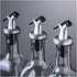 4 Pcs Oil Pour Spouts, Leakproof Nozzle Olive Oil Bottle Dispenser for Olive Oil, Wine, Vinegar, Soy Sauce (Silver)