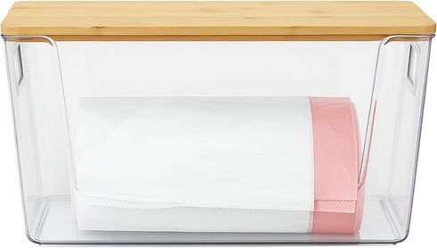 Posidrone Trash Bag Dispenser & Trash Bag Holder Under Sink Organizer for Kitchen Storage, Pantry & Laundry Room