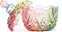 Danmu Colorful Glass Storage Jar with Lid, Candy & Cookie Jar, Jewelry Box, Buffet & Biscuit Containers (260ml)