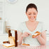 Bread Slicer Toast Cutter Kitchen Tools, Foldable Sandwich Slicing with 4 Thickness for Homemade Bread, 8.7 * 5.5 *