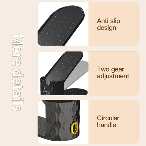 15 Pack Closet Shoe Slots Organizer, Adjustable Shoe Stacker for Storage, Double Layer Space Saver, Durable