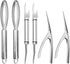 Shrimp Deveiner Tool, Stainless Steel Shrimp Cleaner, Shrimp Peeler and Deveiner Tool,