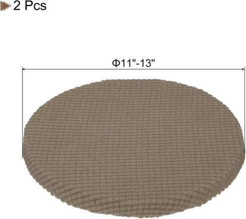 uxcell Stool Covers Round, Round Bar Stool Covers with Elastic Bands Round Seat Cushions for Chairs Stool Slipcovers