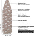 Ironing Board Cover and Pad Standard Size 15" x 54", Cotton Cover with Scorch Resistant Thick Padding (Alpaca)