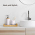 3-in-1 Sink Caddy, Instant Dry Sink Organizer, Fast Drying Diatomaceous Earth Stone Kitchen Sponge Holder for Countertop