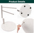 Hand Towel Holder, F-Shape Stand with Marble Base, Stainless Steel Swivel Hand Towel Rack for Bathroom Kitchen
