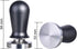 53mm Calibrated Espresso Tamper, Professional Coffee Tamper with Spring Loaded Anodized Aluminum Handle, Stainless