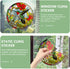 Stained Glass Hummingbird Window Clings, Anti-Collision Decals for Summer Window Decoration