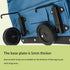 JIANWEI 360 Collapsible Shopping Cart with Swivel Wheels, Portable Folding Trolle-y Grocery Bag, Reusable Foldable Tote
