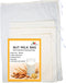 Carrollar 8Pack Nut Milk Bags,4 Sizes Unbleached Cotton Cheesecloth Bags,Food Strainer Bags,Reusable Muslin