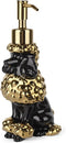 Poodle Shaped Soap/Lotion/Hand Sanitizer Ceramic Dog Lover Stainless Steel Pump Dispenser for