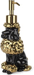 Poodle Shaped Soap/Lotion/Hand Sanitizer Ceramic Dog Lover Stainless Steel Pump Dispenser for