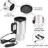 Keenso 12V Electric Car Cup Travel Heating Cup, 450ml Stainless Steel Electric Kettle Coffee Mug Heater