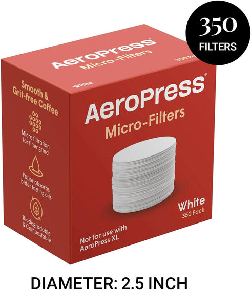 AeroPress Replacement Filter Pack, Microfilters for Coffee Maker, 350 Count