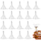 JOHOUSE 50PCS Mini Clear Plastic Funnels for Filling Small Bottles, Lab Bottles, Sand Art, Perfumes, Oils, Spices,