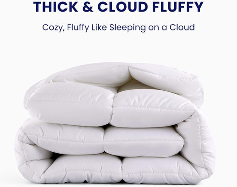 SLEEP ZONE Cotton Mattress Pad, Extra Long Twin College Dorm Bedding, Soft Fluffy Mattress Topper, Machine Washable