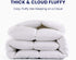 SLEEP ZONE Cotton Mattress Pad, Extra Long Twin College Dorm Bedding, Soft Fluffy Mattress Topper, Machine Washable