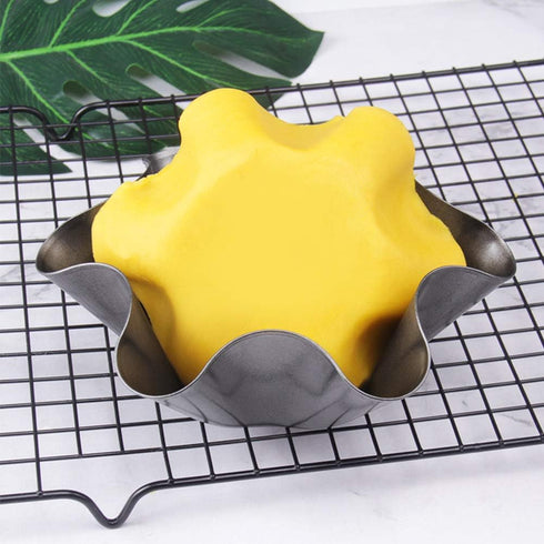 EKDJKK Taco Salad Bowl Maker Molds, 4 Packs Non Stick Carbon Steel Baking Bowls for Taco Shells