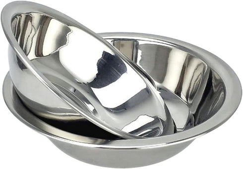 Stainless Steel Mixing Bowl - Flat Bottom Wide for Larger Capacity, Ecofriendly, Reusable, Heavy Duty 8.7" Set of 3