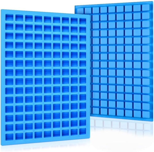 Square Silicone Candy Molds, Mini Silicone Molds for Hard Candy, Chocolate, Gummy, Caramel, Ice Cubes (2)