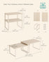 Set 2 Counter UKCS020L01 SONGMICS Cabinet Organizer Shelf, of Kitchen Shelves, Kitchen Storage, Spice Rack, Stackable